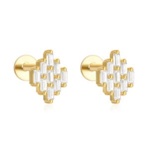 Large Stud Earrings Wholesale - E001001