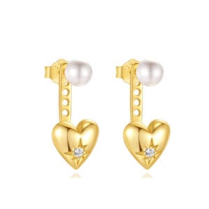 Pearl Dangle Earrings Gold - E001005