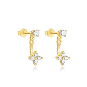Ladies Silver Dangle Earrings for Jewelry Brands - E001008