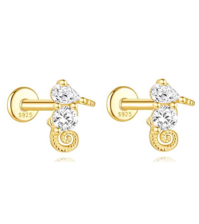Claire’s Cubic Zirconia Square Stud Earrings in Silver Wholesale