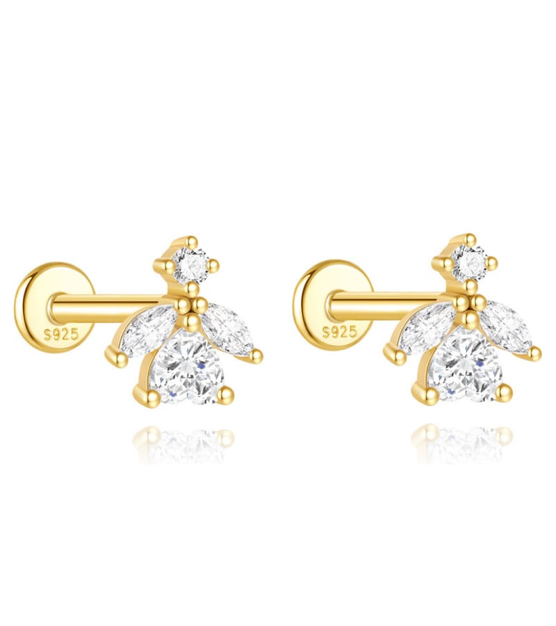 Silver Cubic Zirconia Stud Earrings