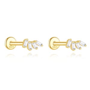 Cubic Zirconia Stud Earrings Supplier Style - E00280