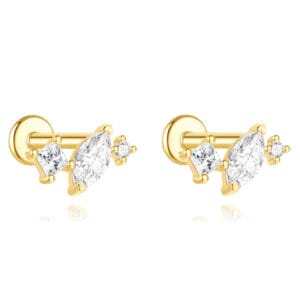 Cubic Zirconia Earrings Studs - E00281