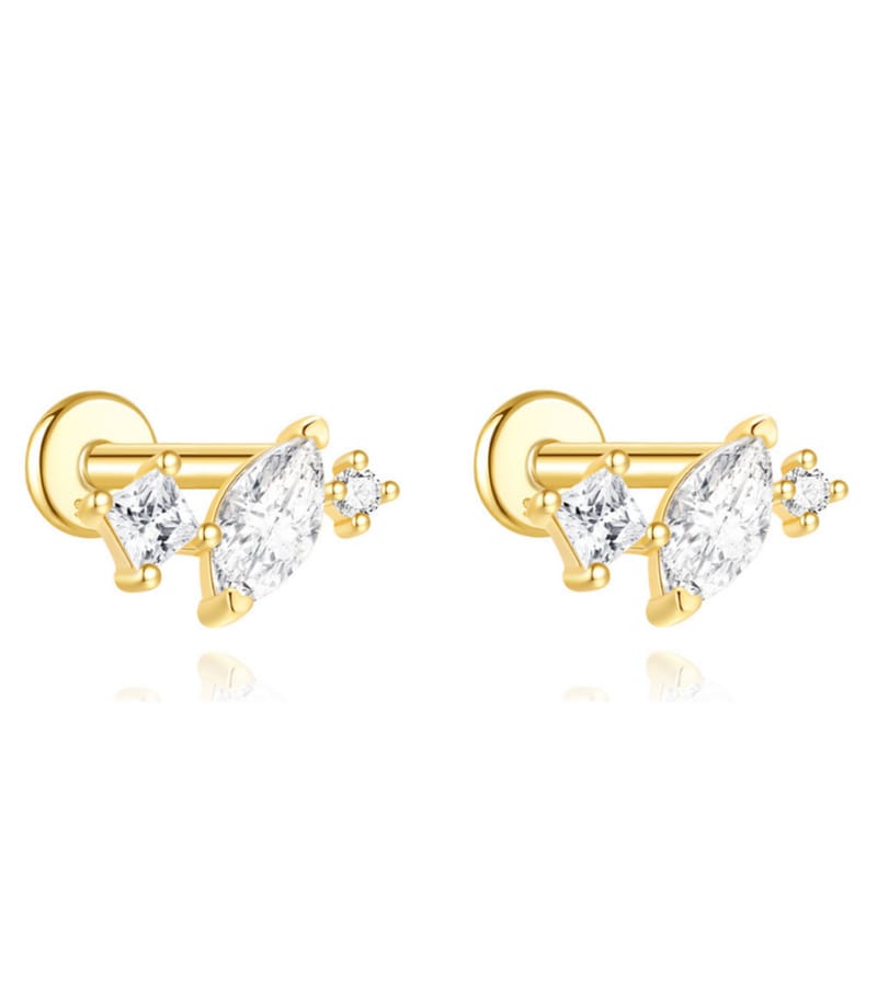 Cubic Zirconia Earrings Studs