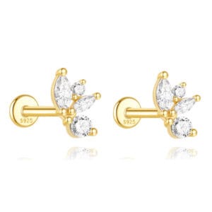 925 Silver Earrings Studs Cubic Zirconia - E00282