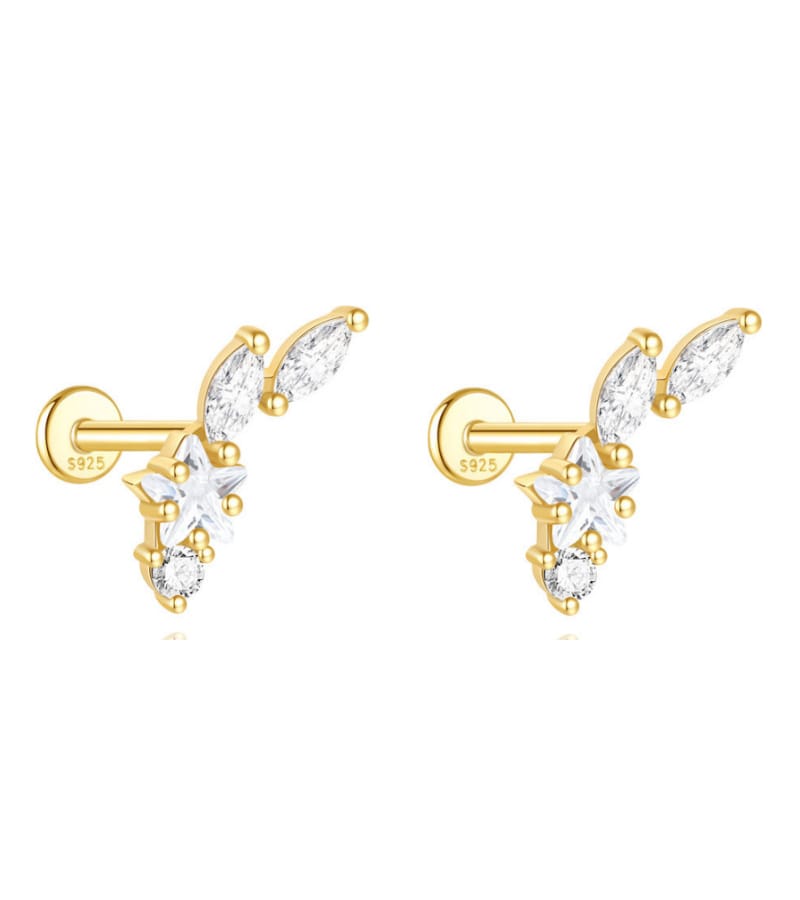 Large Cubic Zirconia Stud Earrings Wholesale