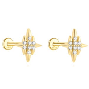 Cubic Zirconia Earring Studs for Jewelry Brands - E00290