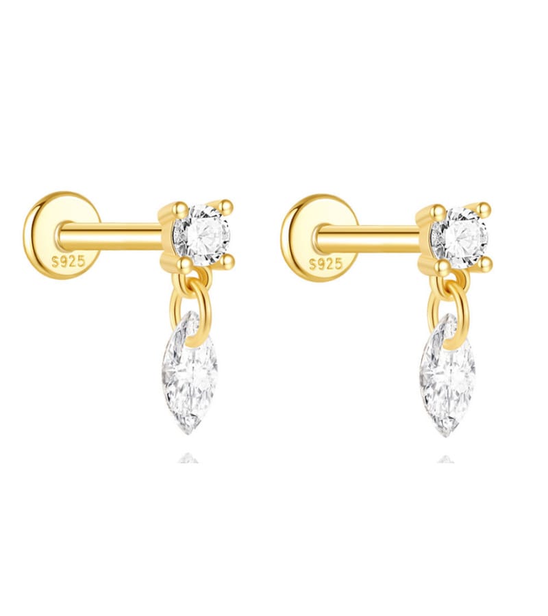 Dangle Cubic Zirconia Earrings
