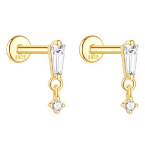 Silver Drop Earrings Wholesale - E00301