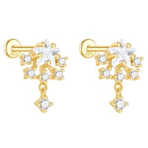 Sterling Silver Drop Earrings - E00305