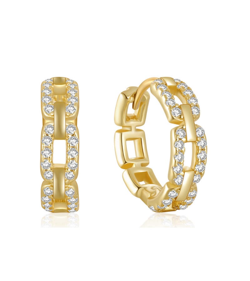 Cz Hoop Earrings Sterling Silver Wholesale