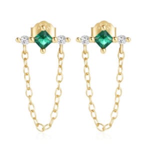 Multi Color Stone Drop Earrings for Jewelry Brands - E00326