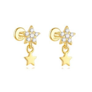 Silver Earrings Studs - E00329