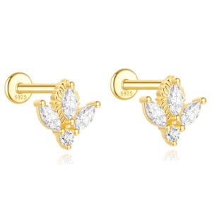 Sterling Silver Cz Earrings Wholesale - E00337