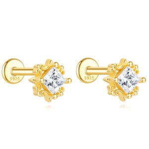 Handmade Silver Stud Earrings for Jewelry Brands - E00338