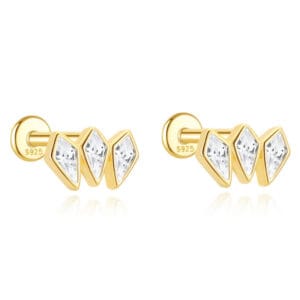 Custom 925 Silver Sterling Silver Ball Stud Earrings - E00339