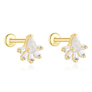 Opal Drop Earrings Wholesale - E00343