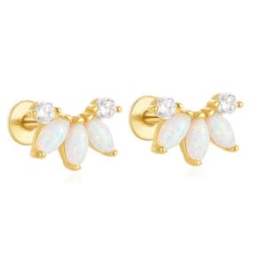 Opal Earrings Studs - E00353
