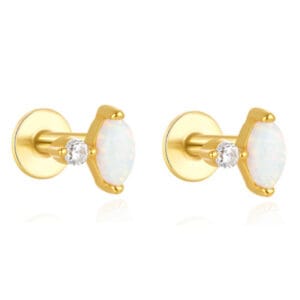 Fire Opal Earrings for Jewelry Brands - E00356