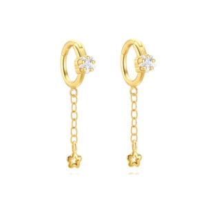 Custom 925 Silver Teardrop Earrings Silver - E00357