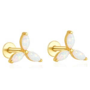 Opal Earrings Gold Supplier Style - E00358