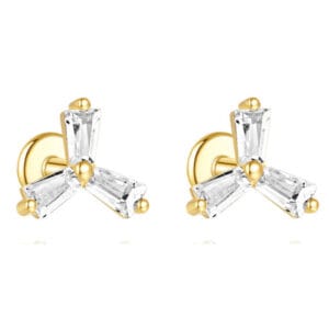 Sterling Silver Earrings Stud - E00359