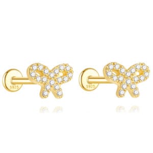 Gold Stud Earrings for Ladies for Jewelry Brands - E00362