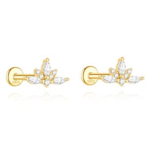 Custom 925 Silver Sterling Silver Stud Earring Set - E00363