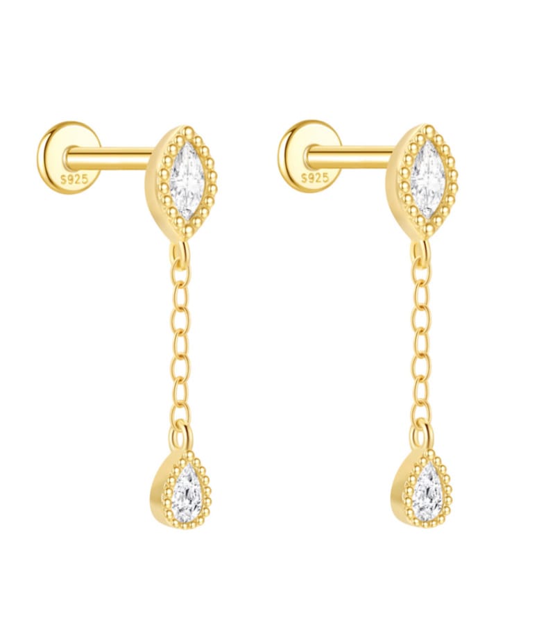 Silver and Crystal Drop Earrings for Jewelry Brands