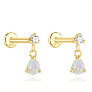 Teardrop Opal Earrings - E00371