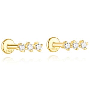 925 Silver Small Sterling Silver Stud Earrings - E00372