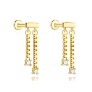 Sterling Silver Teardrop Earrings for Jewelry Brands - E00374