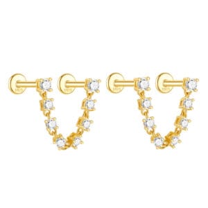Sterling Silver Cubic Zirconia Earrings - E00383
