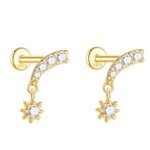 Custom 925 Silver Drop Silver Earrings - E00387