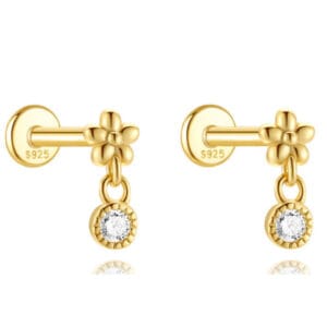 Ball Drop Earrings Silver - E00389