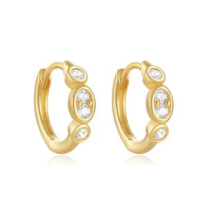 Cubic Zirconia Hoop Earrings Supplier Style - E00394