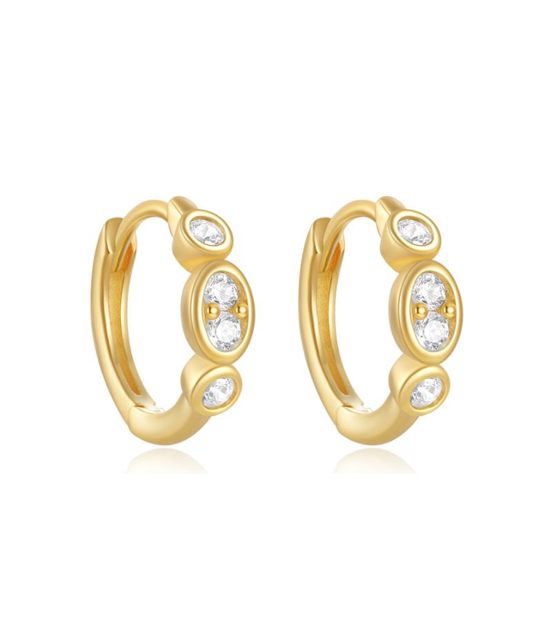 Cubic Zirconia Hoop Earrings Supplier Style