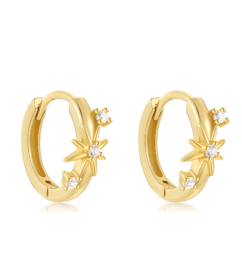 Cubic Zirconia Earrings Hoops