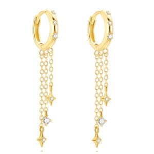 Silver Earrings Drops - E00407