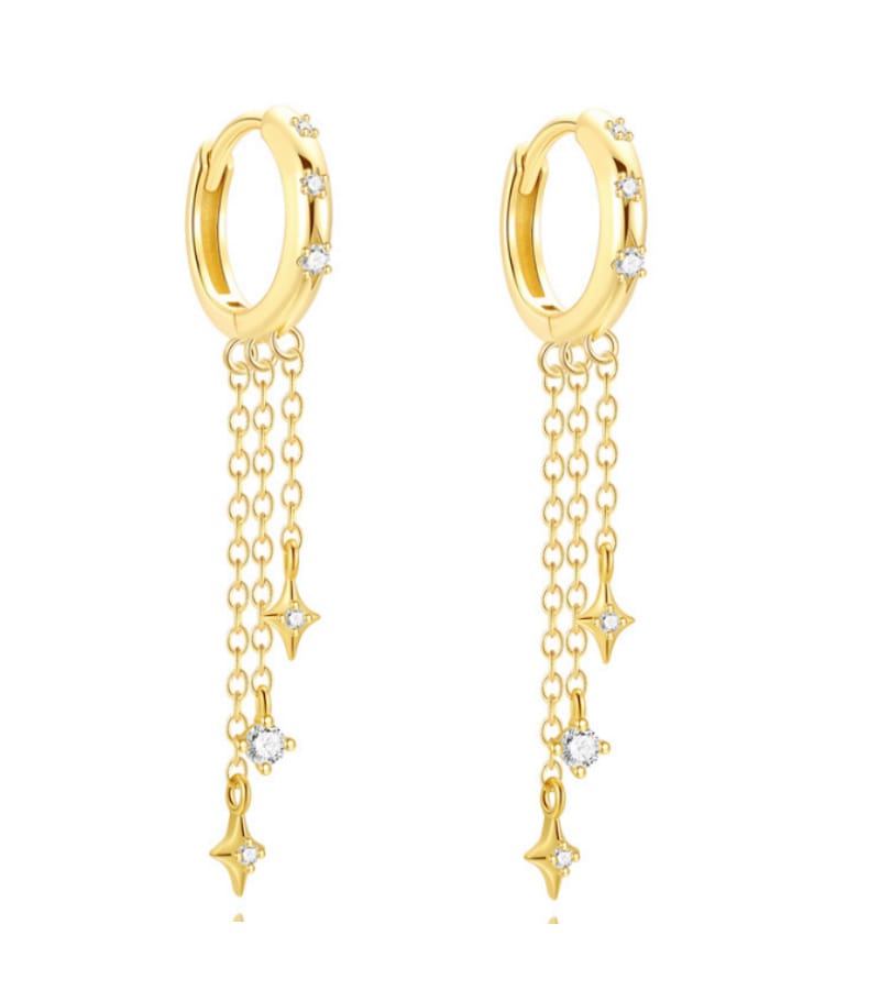 Silver Earrings Drops