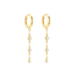 Amethyst Drop Earrings Silver Wholesale - E00409
