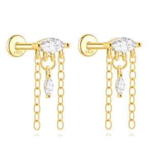 Droplet Earrings Silver Wholesale - E00418