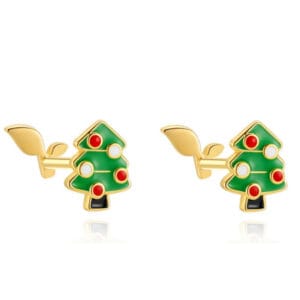 925 Silver Enamel Earrings Studs - E00424
