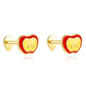 Custom 925 Silver Enamel Hoop Earrings - E00427