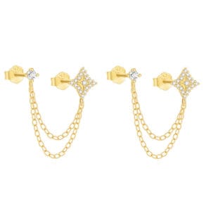 Silver Dropper Earrings for Jewelry Brands - E00432