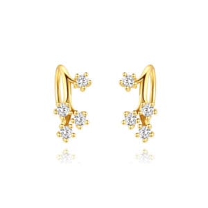 Bottega Veneta Silver Drop Earrings for Jewelry Brands - E00438