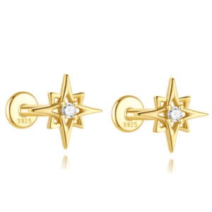 Large Silver Stud Earrings for Jewelry Brands - E00444