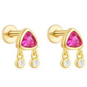 Sterling Silver Turquoise Stud Earrings Wholesale - E00479