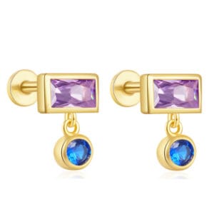 925 Silver Round Silver Stud Earrings - E00484