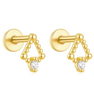 Custom 925 Silver Cubic Zirconia Earring - E00487